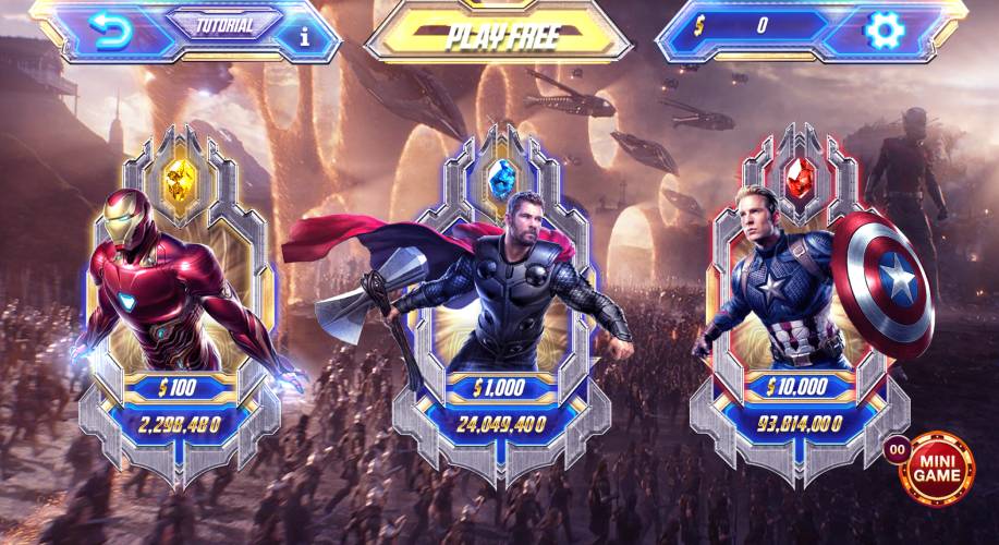 Giới thiệu về game nổ hũ Avengers tại Sunwin