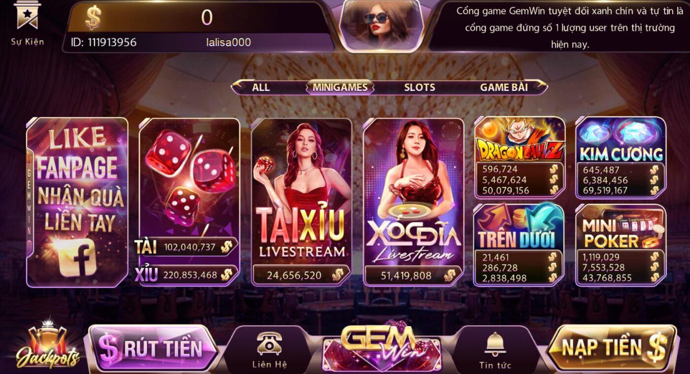 So sánh game Sunwin với Gemwin về kho game cá cược siêu khủng